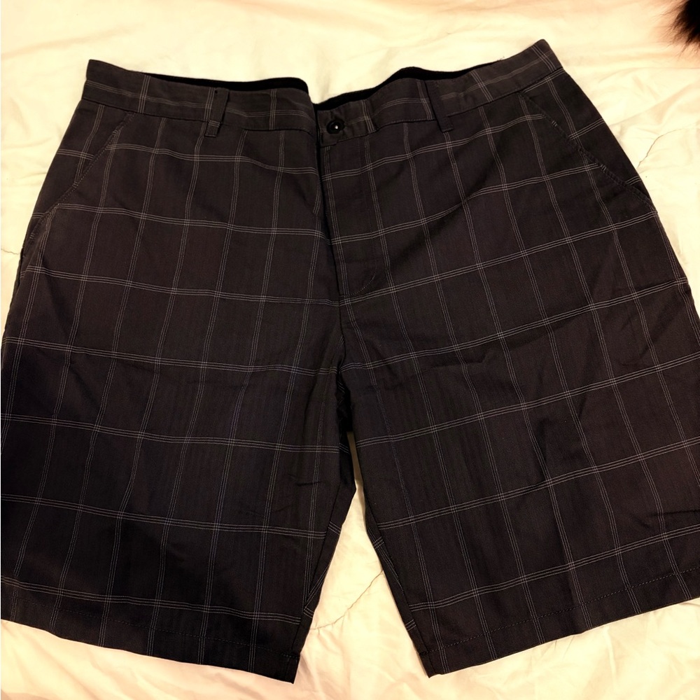 Faded Glory Men's Dark Plaid Shorts